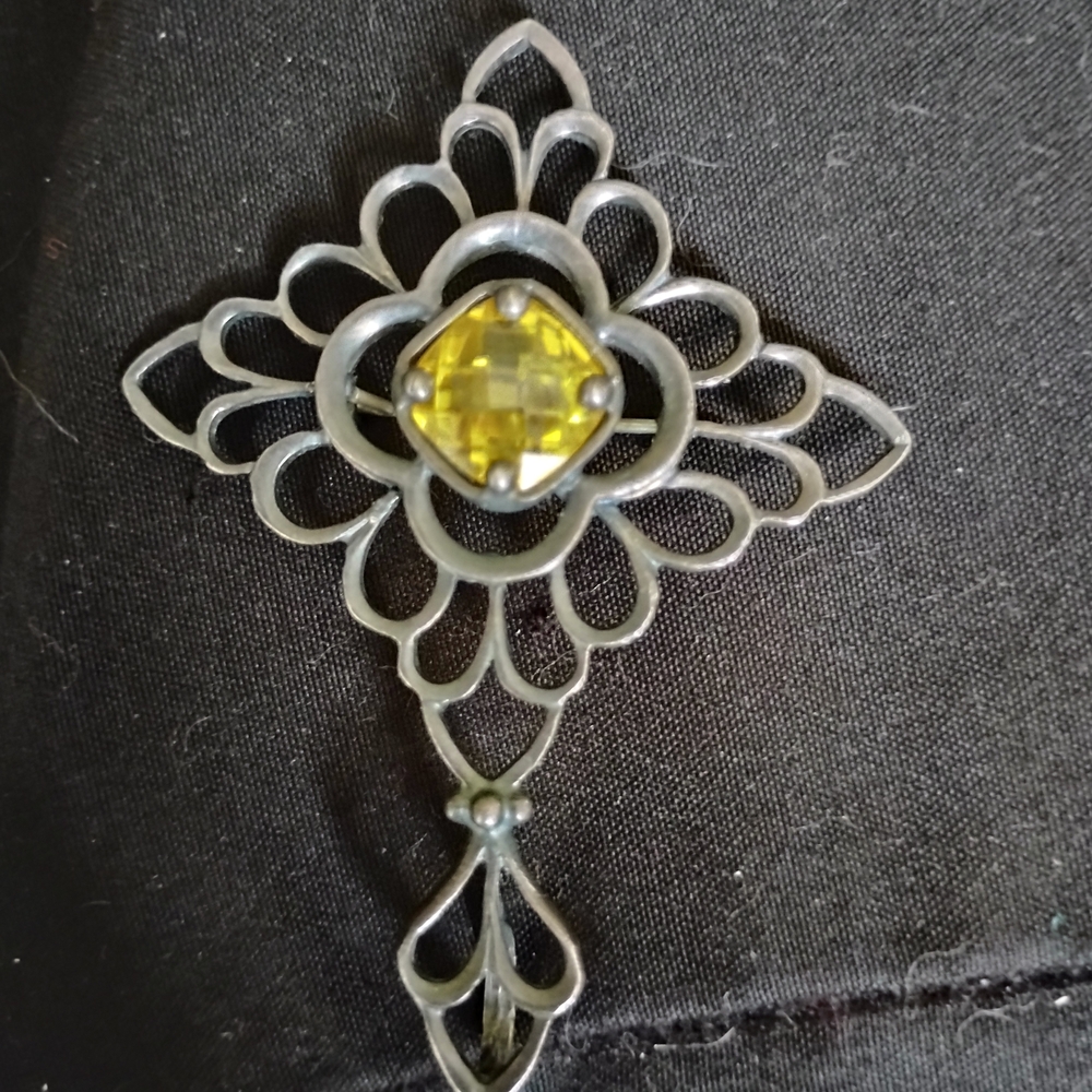 Silpada Sterling Silver and Yellow Citrine Pendant